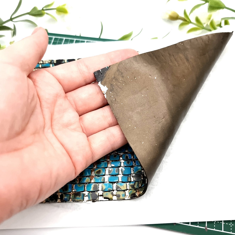 Raw polymer clay veneer sheet, Mosaic and Mokume Gane Veneers Set