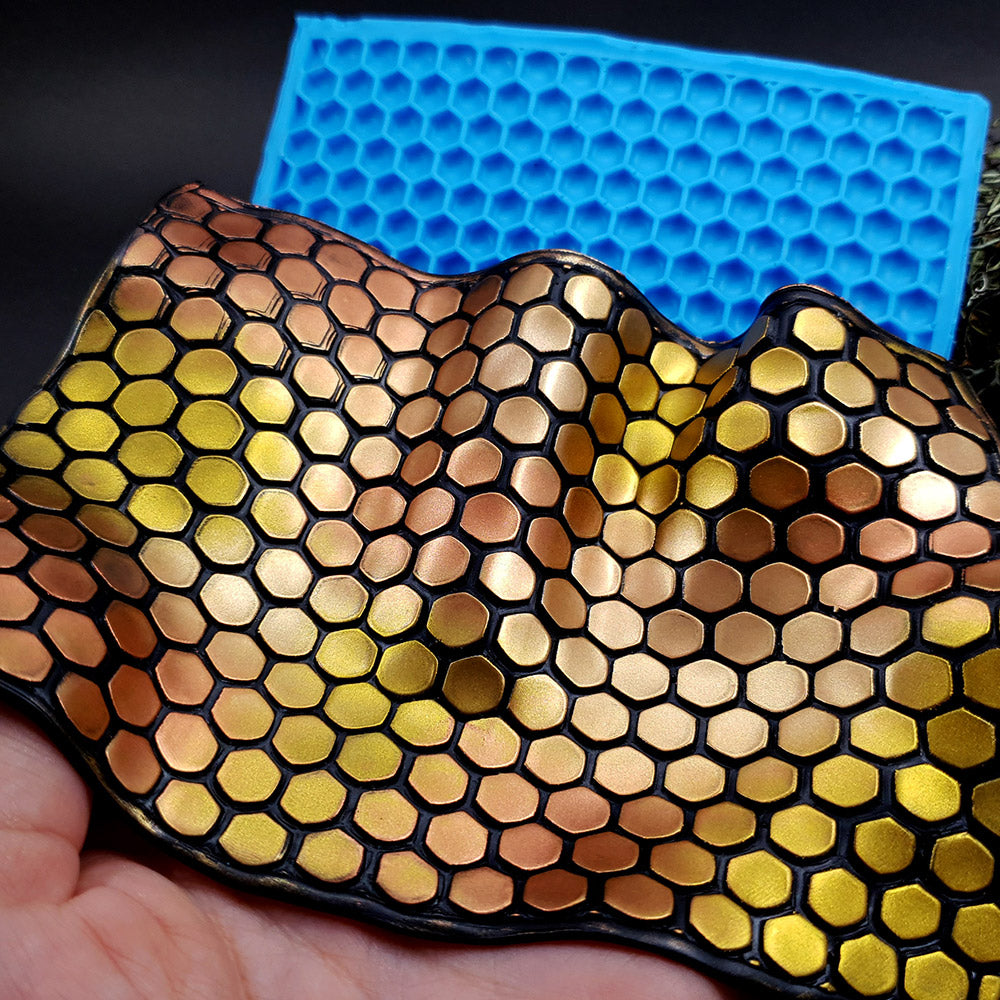Silicone Texture - Honeycomb (Opposite)