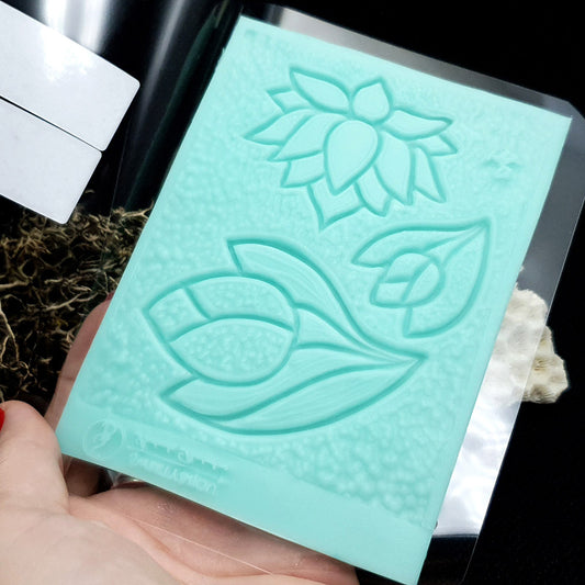 Tulips and Lotus - Cloisonné Enamel