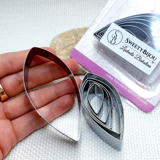6 Pcs Stainless Steel Dahlia Flower Petals Cutters