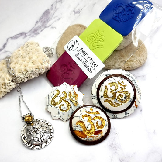 Handmade Set of 3 pieces OM Sign Mold #1