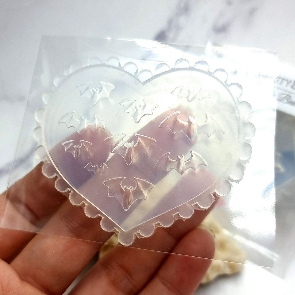 Bats silicone mold for polymer clay