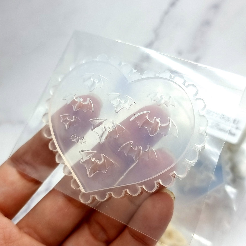 Bats silicone mold for polymer clay