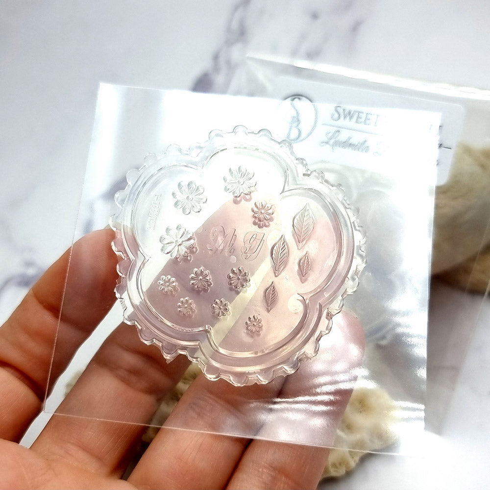 Flowers and Leafs silicone mold for polymer clay