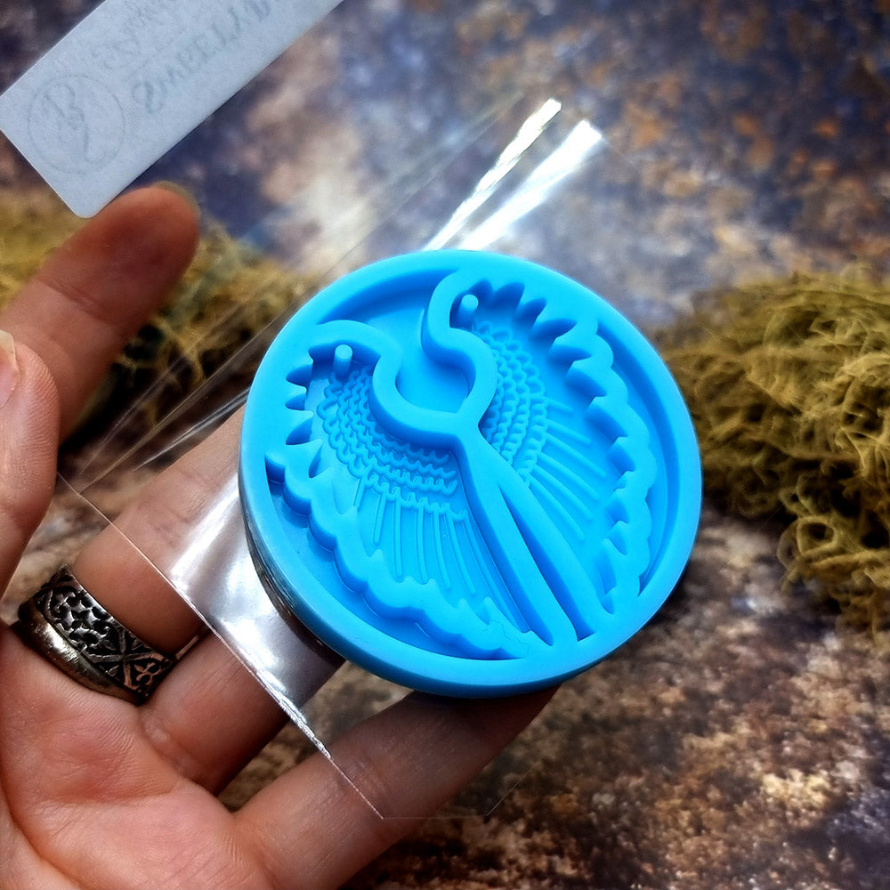 Earring shape silicone mold for polymer clay