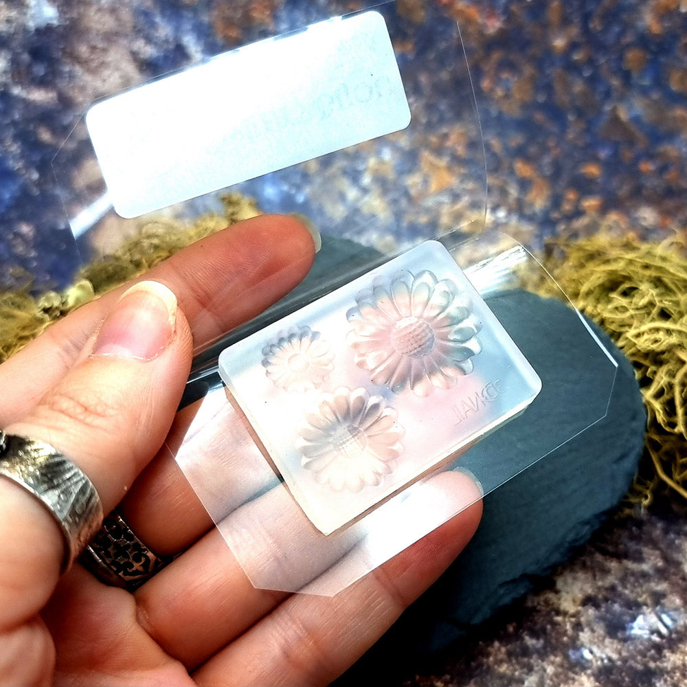 Chamomile Flowers silicone mold for polymer clay