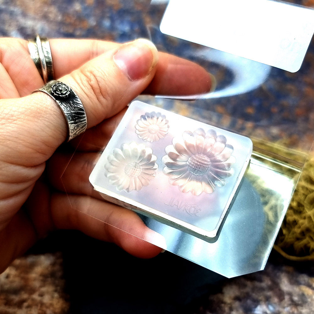 Chamomile Flowers silicone mold for polymer clay