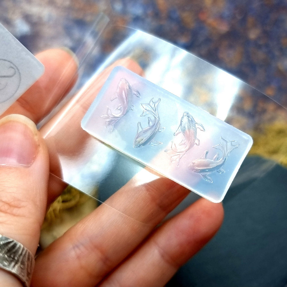 Fish silicone mold for polymer clay