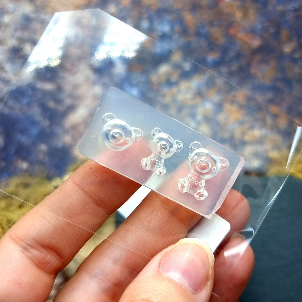 Little Bears silicone mold for polymer clay