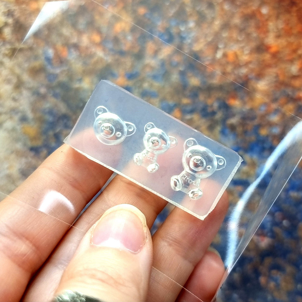 Little Bears silicone mold for polymer clay