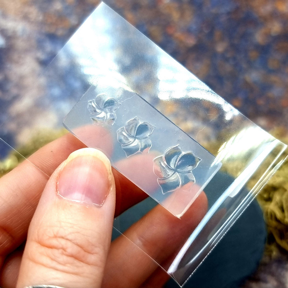 Plumeria Flowers silicone mold for polymer clay