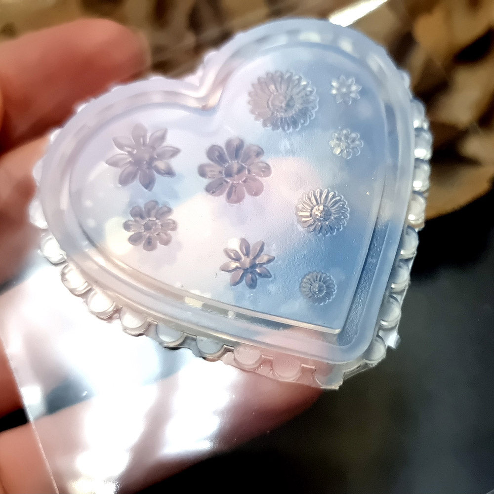 Flowers silicone mold for polymer clay