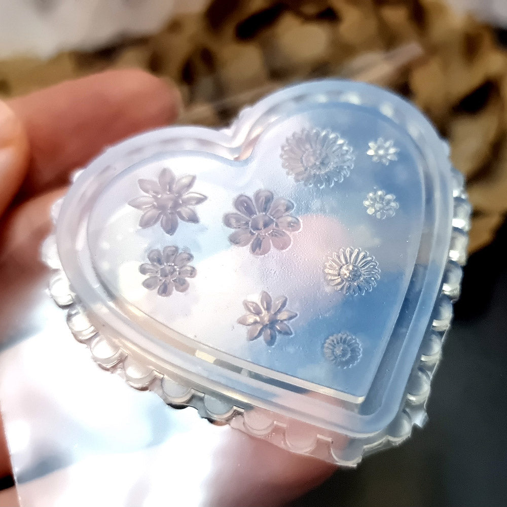 Flowers silicone mold for polymer clay