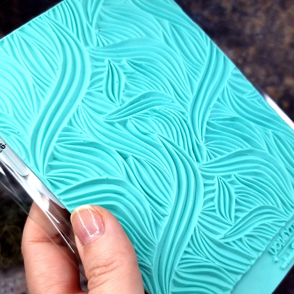 Hand Carved Silicone Texture Shibori Silk #2