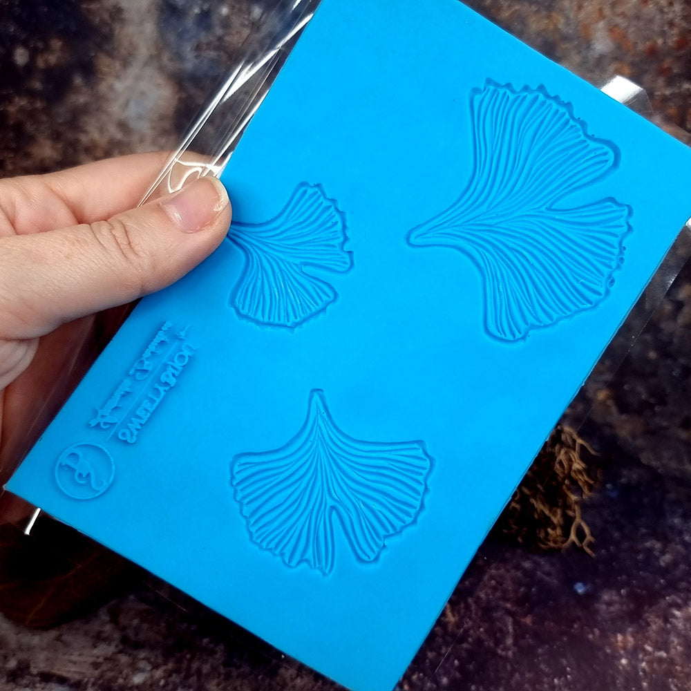 Silicone Texture - Three Gingko Leafs