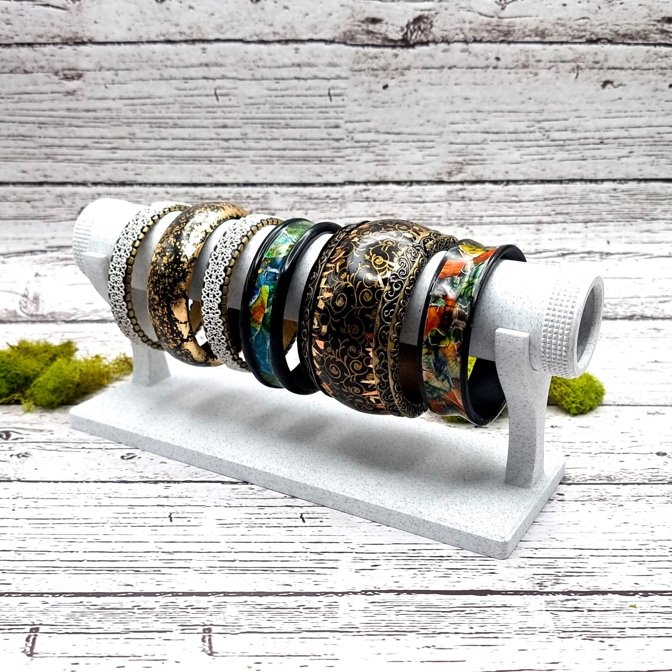 Single Display for Bracelets - White Marble Display for Bracelets SweetyBijou Tools