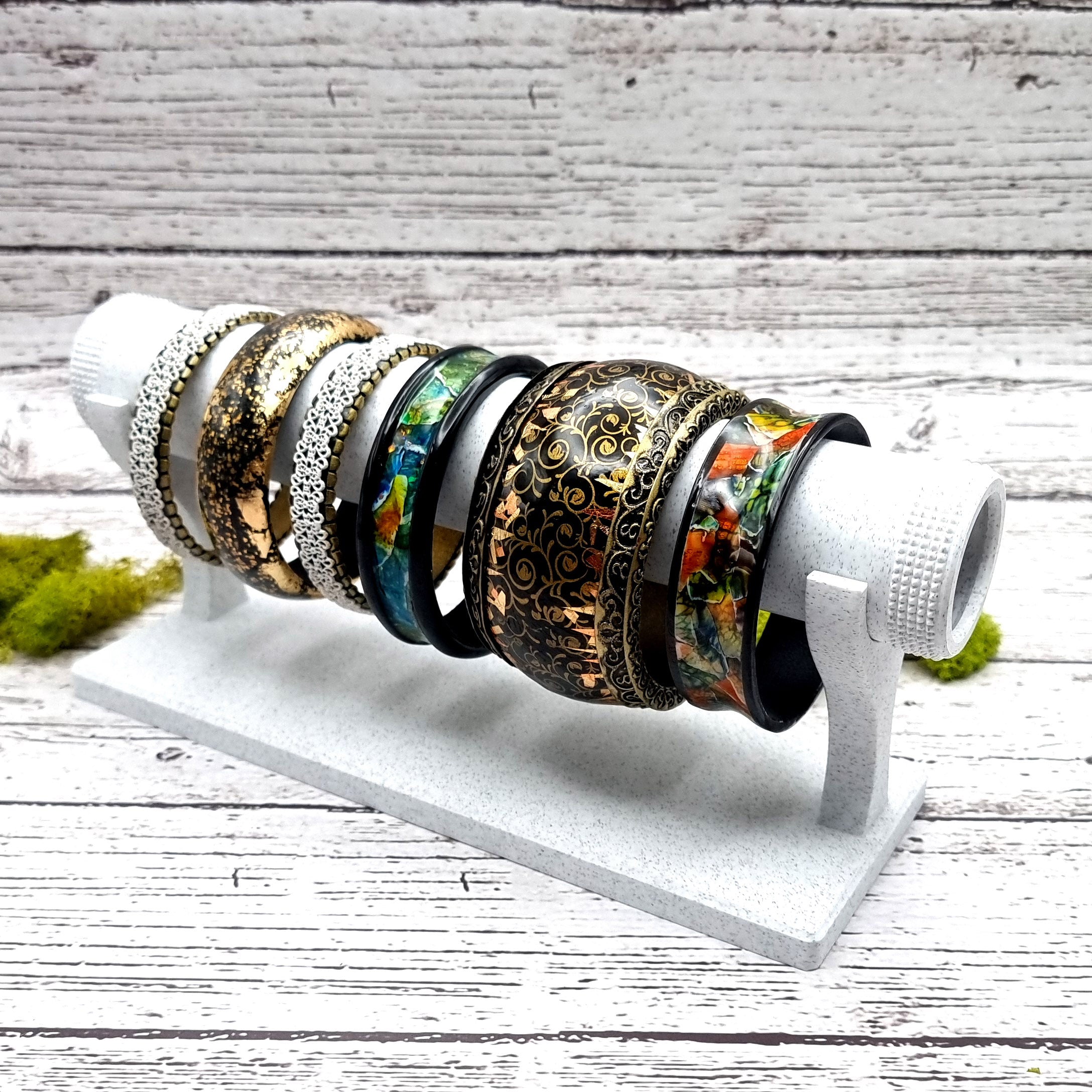 Single Display for Bracelets - White Marble Display for Bracelets SweetyBijou Tools