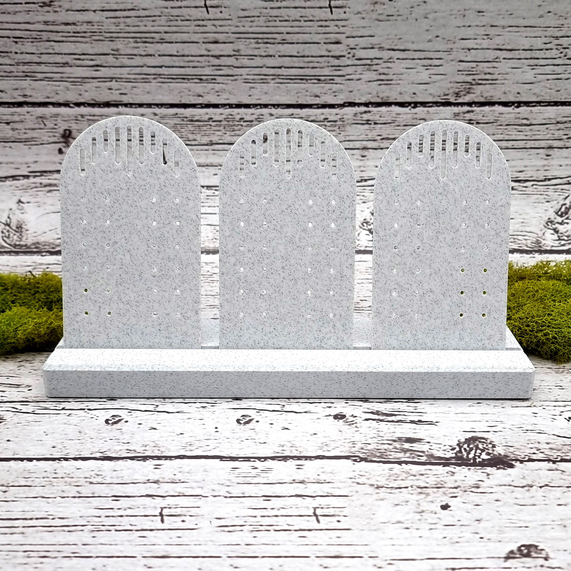 Long Display for Earrings - White Marble Display for Earrings SweetyBijou Tools