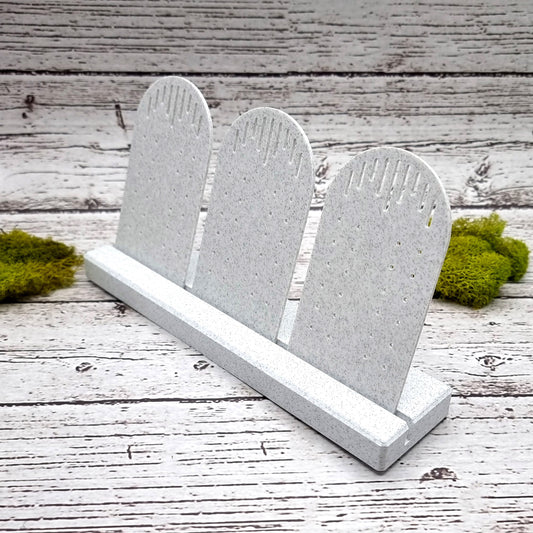 Long Display for Earrings - White Marble Display for Earrings SweetyBijou Tools