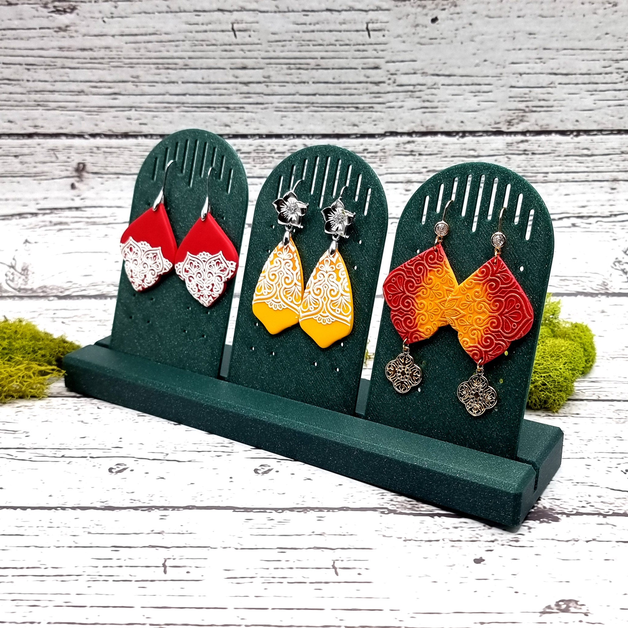 Long Display for Earrings - Alpine Green Display for Earrings SweetyBijou Tools