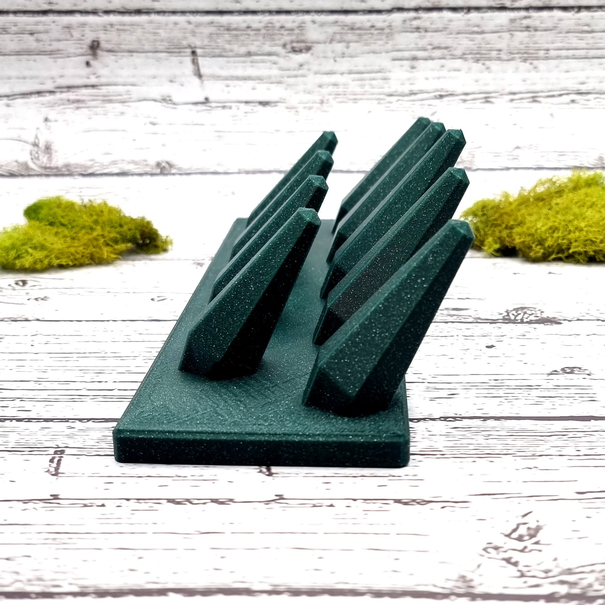 9 Fingers for Large Rings Display - Alpine Green Display for Rings SweetyBijou Tools