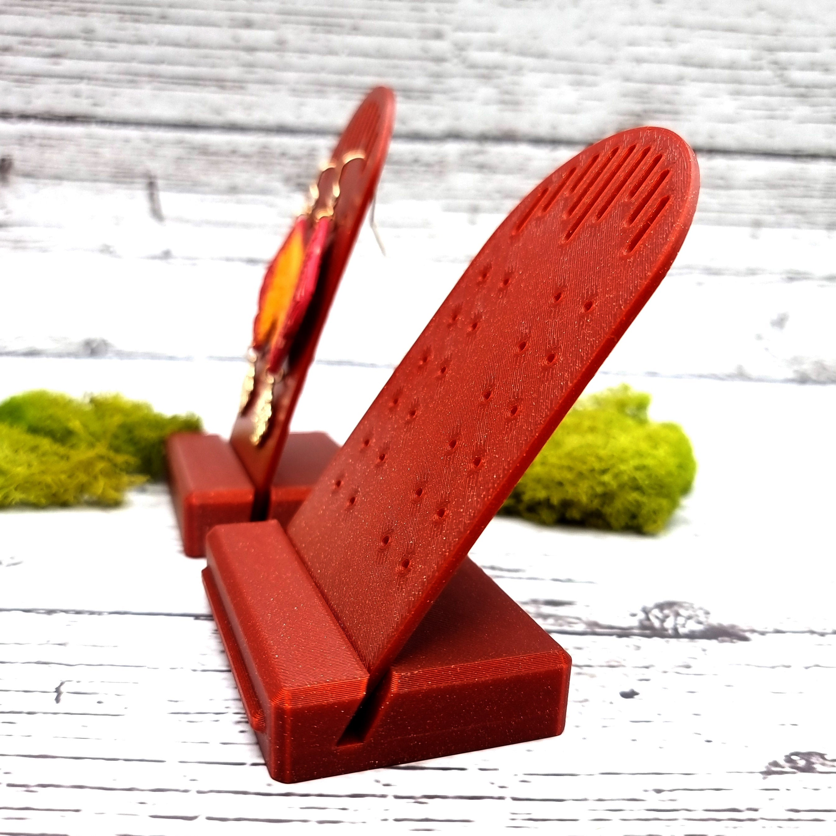 Tilt Display for Earrings - Crimson Red Display for Earrings SweetyBijou Tools