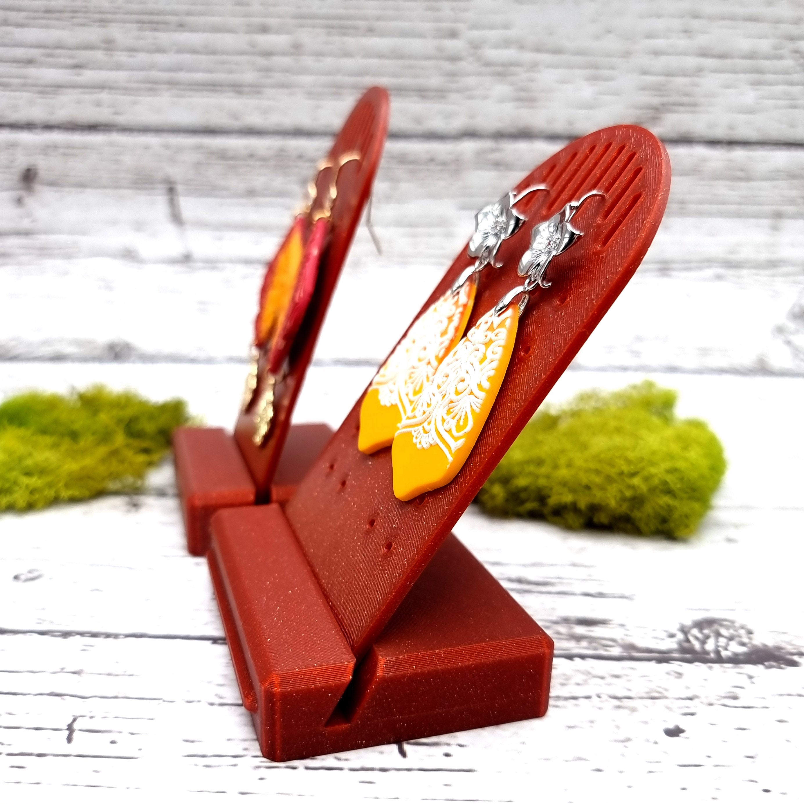 Tilt Display for Earrings - Crimson Red Display for Earrings SweetyBijou Tools