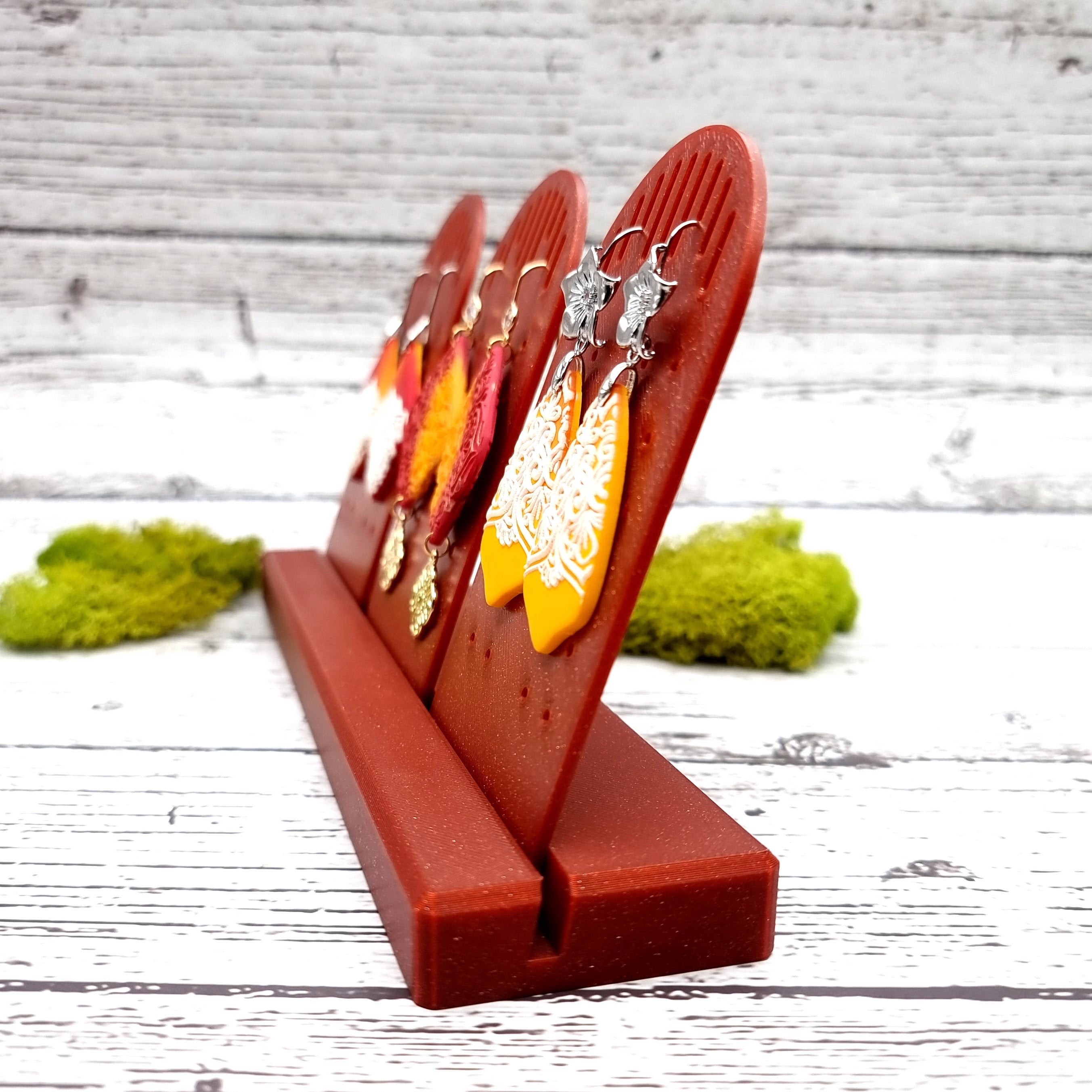 Long Display for Earrings - Crimson Red Display for Earrings SweetyBijou Tools