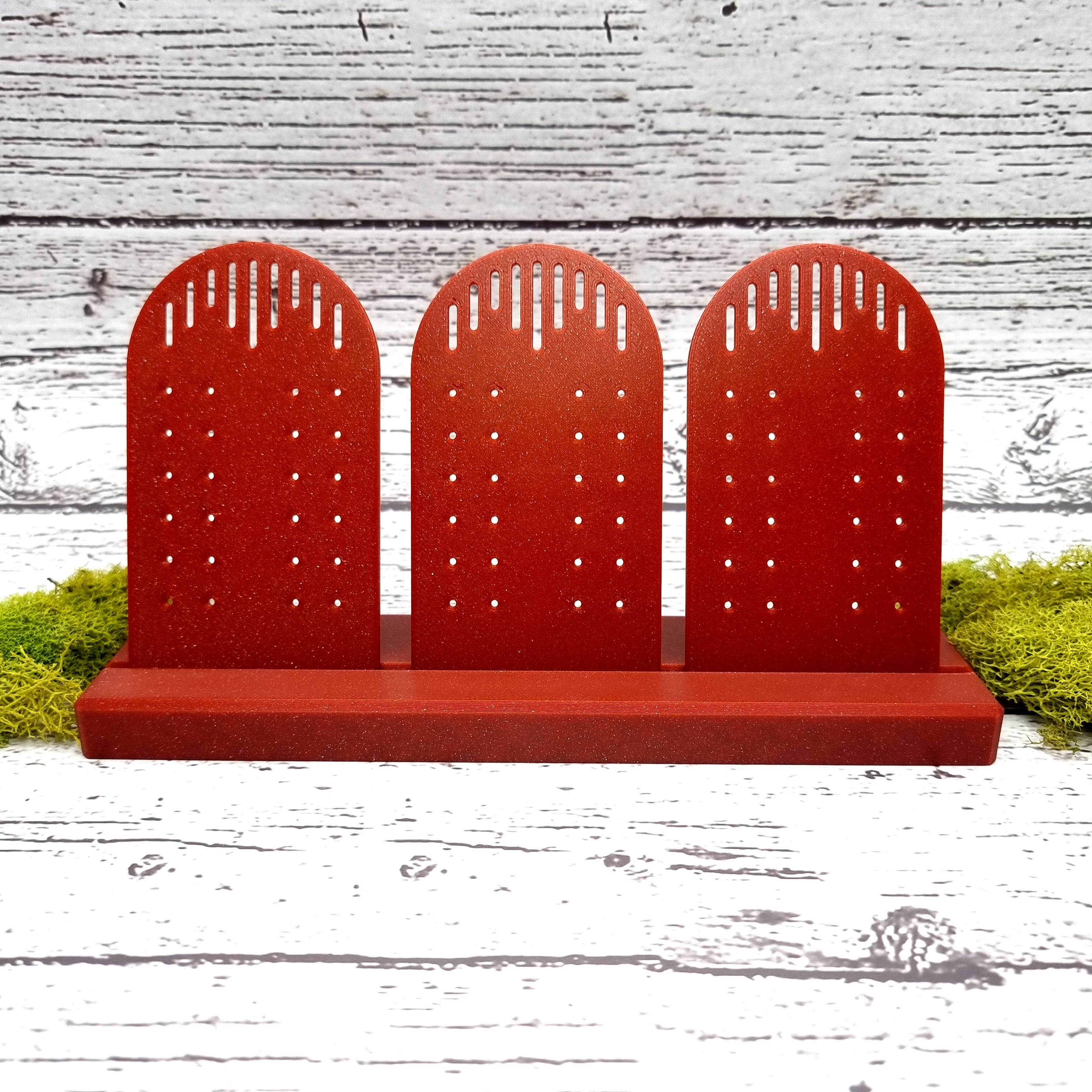 Long Display for Earrings - Crimson Red Display for Earrings SweetyBijou Tools