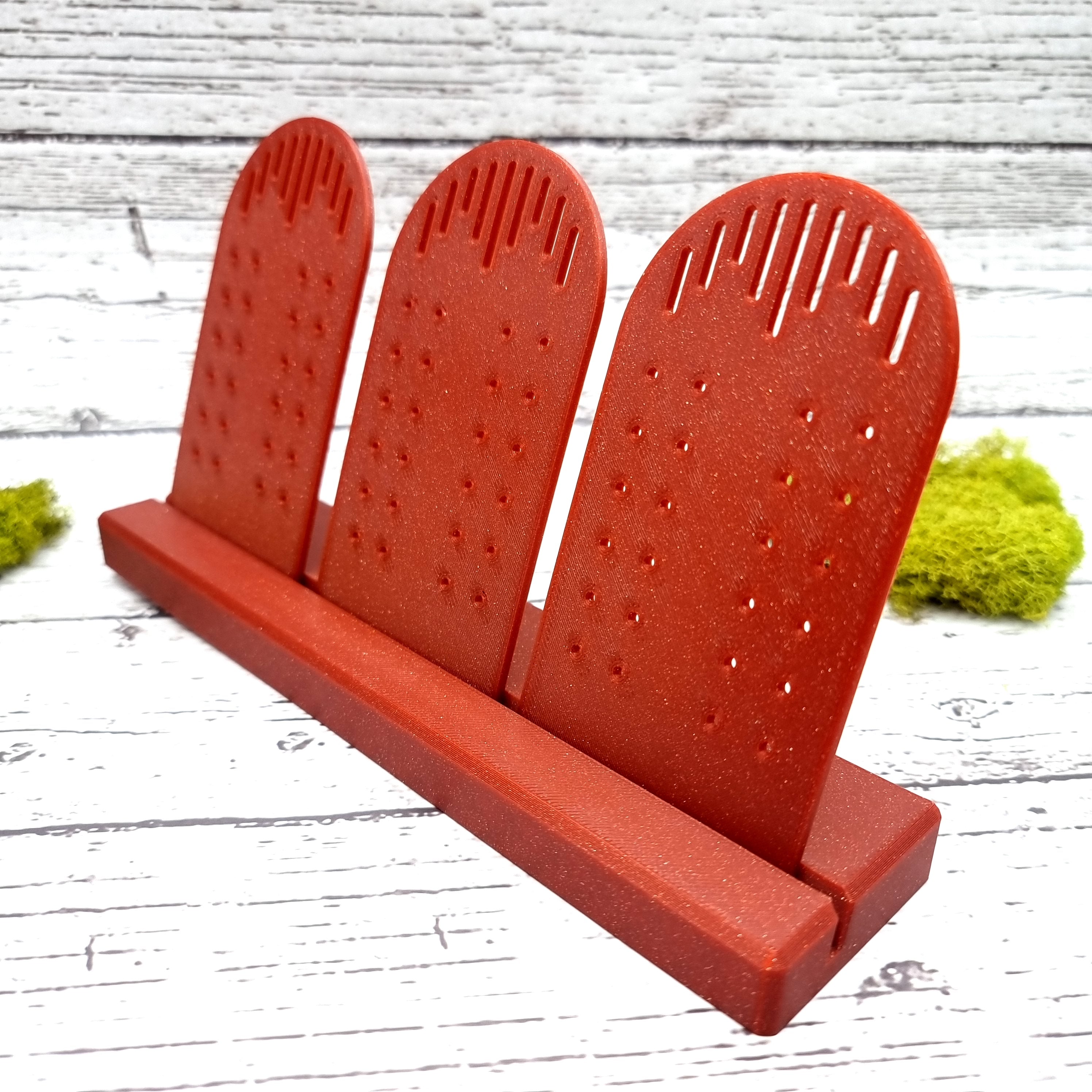 Long Display for Earrings - Crimson Red Display for Earrings SweetyBijou Tools