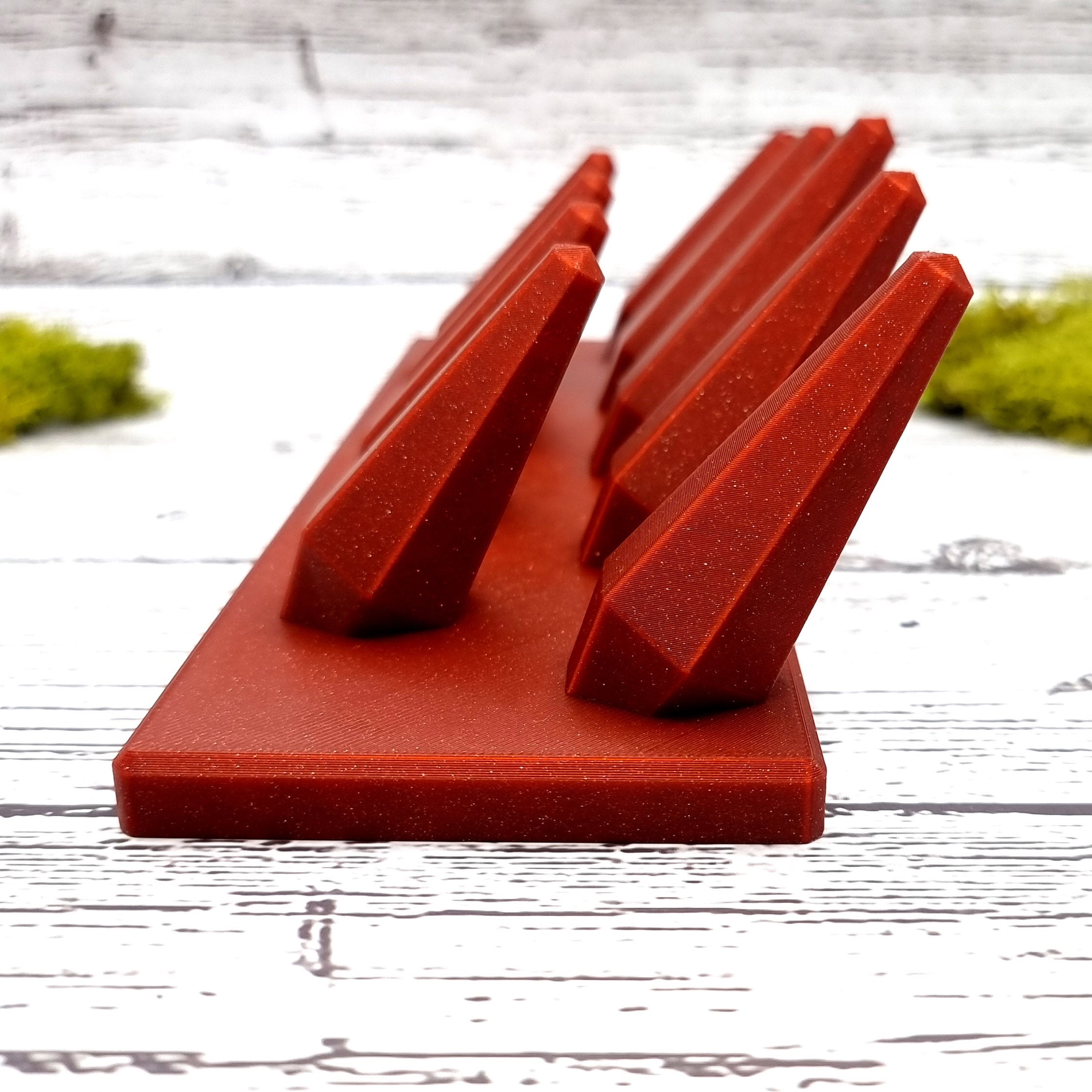 9 Fingers for Large Rings Display - Crimson Red Display for Rings SweetyBijou Tools