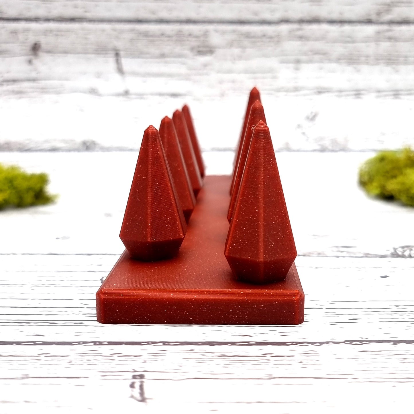 9 Fingers Display for Rings (Vertical) - Crimson Red Display for Rings SweetyBijou Tools