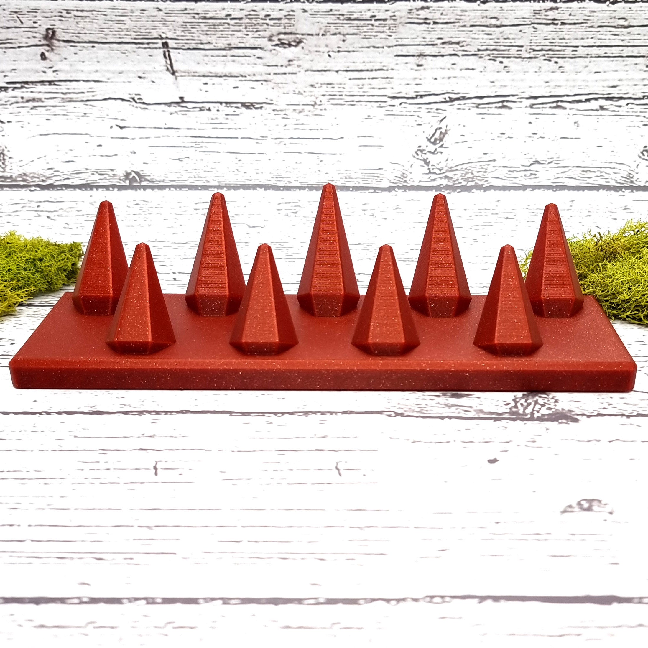 9 Fingers - Tilt Display for Rings - Crimson Red Display for Rings SweetyBijou Tools