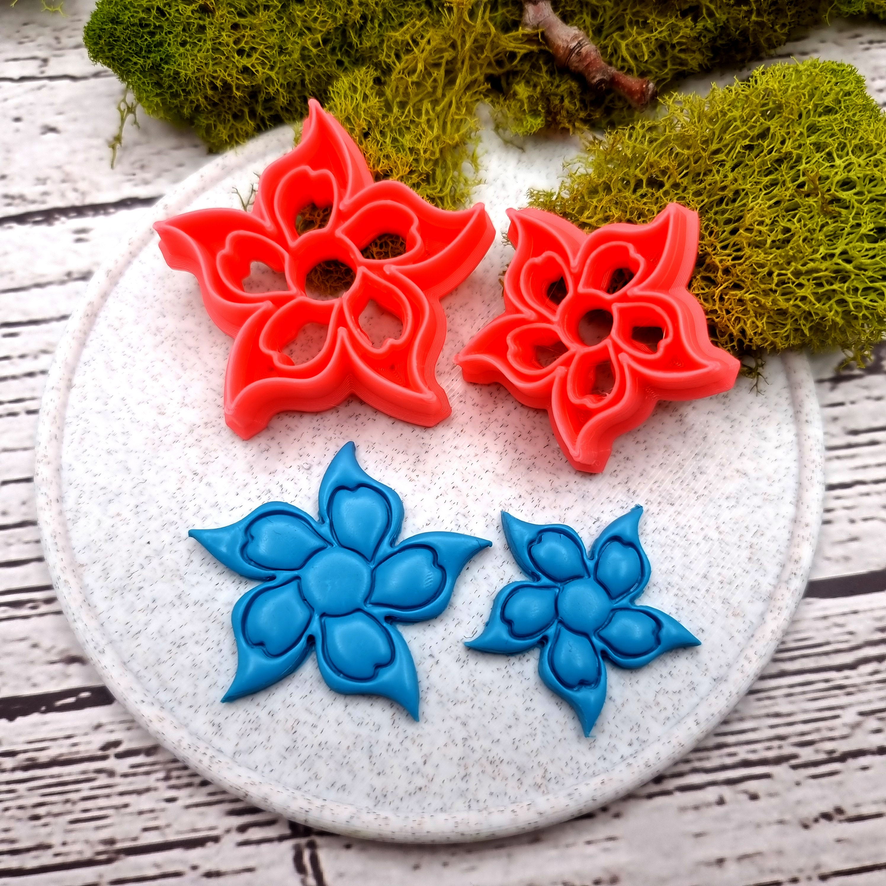 Flower shape polymer clay cutter