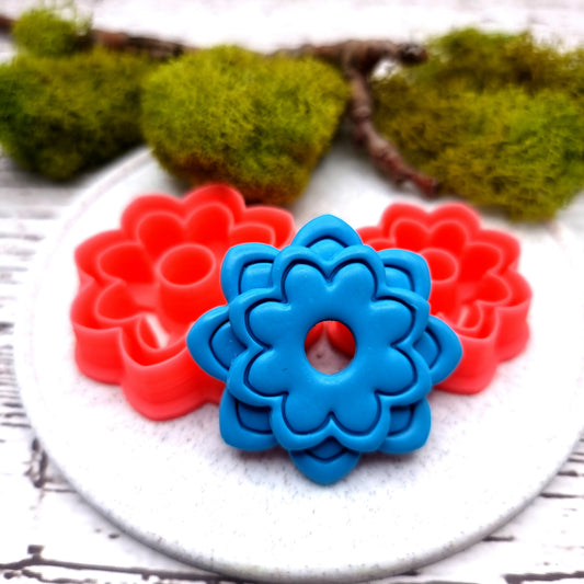 Flower Cutter #2 - Polymer Clay Cutters Plastic Cutters SweetyBijou Tools