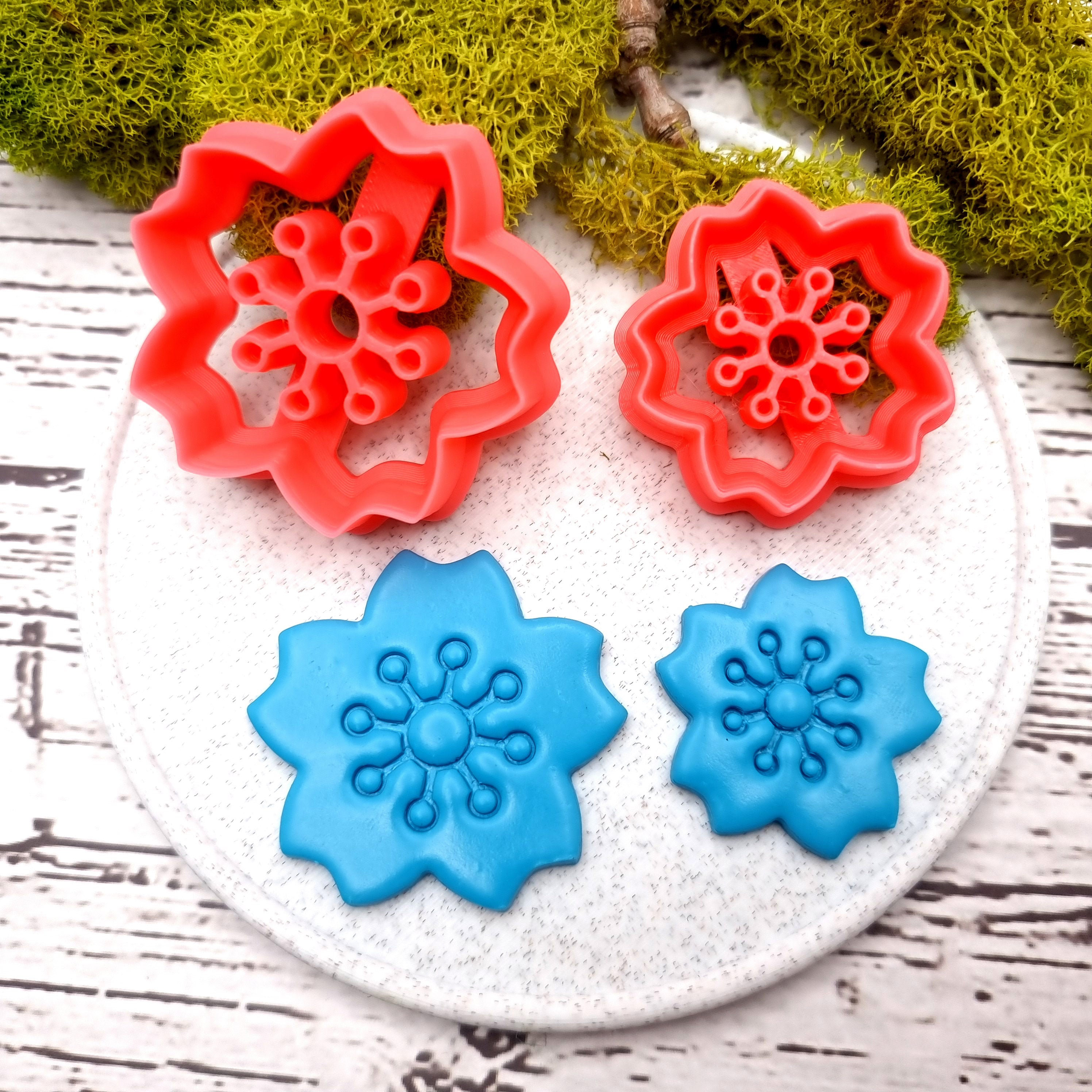 Flower shape polymer clay cutter
