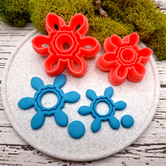 Flower Cutter #5 - Polymer Clay Cutters Plastic Cutters SweetyBijou Tools