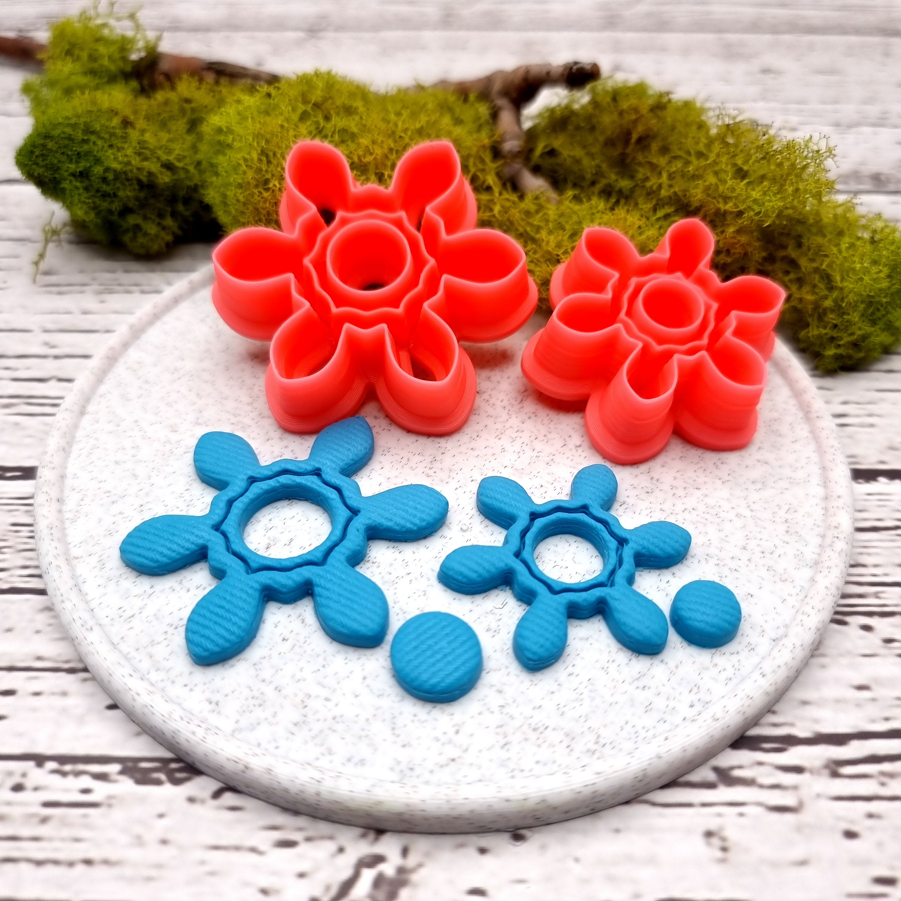 Flower Cutter #5 - Polymer Clay Cutters Plastic Cutters SweetyBijou Tools