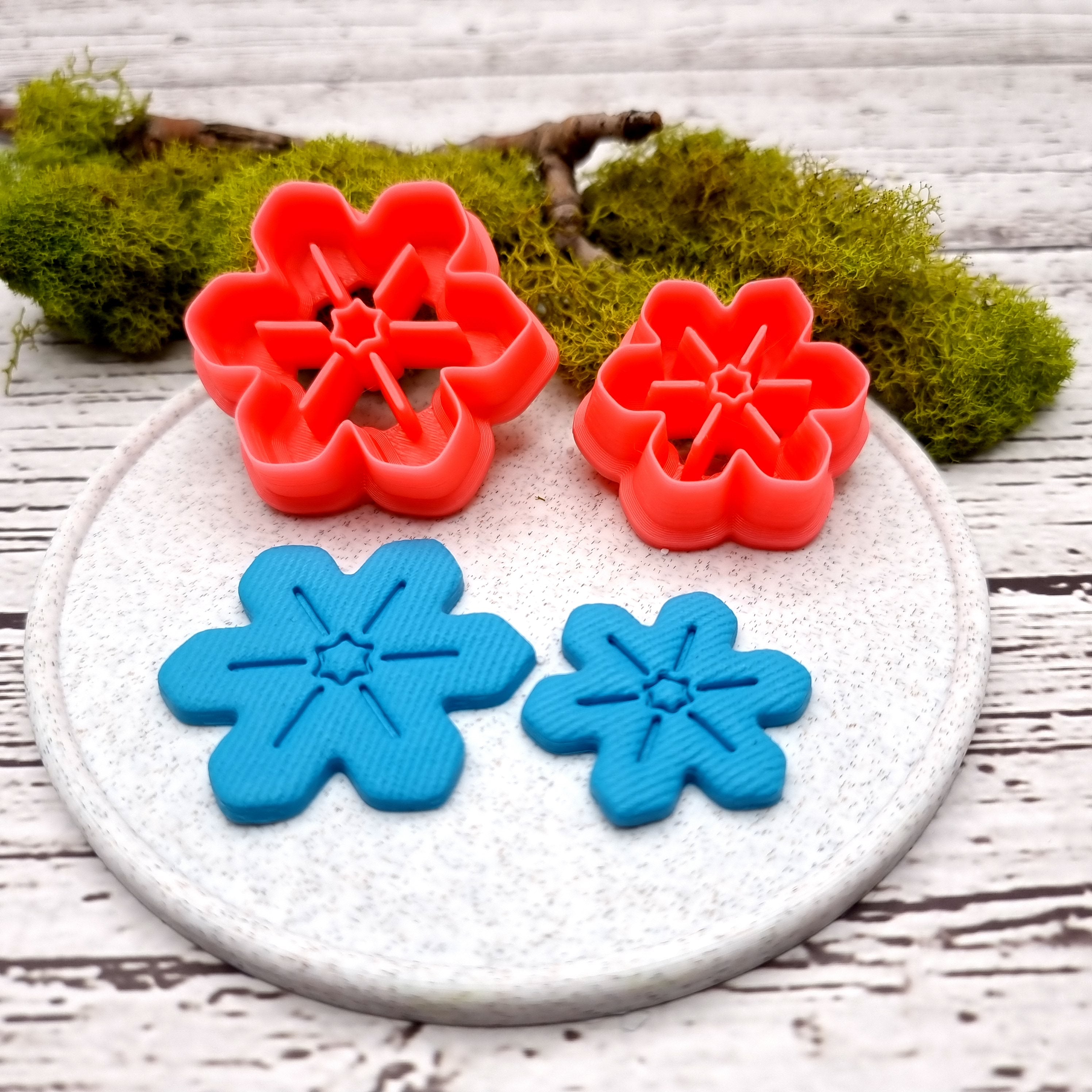 Flower Cutter #6 - Polymer Clay Cutters Plastic Cutters SweetyBijou Tools
