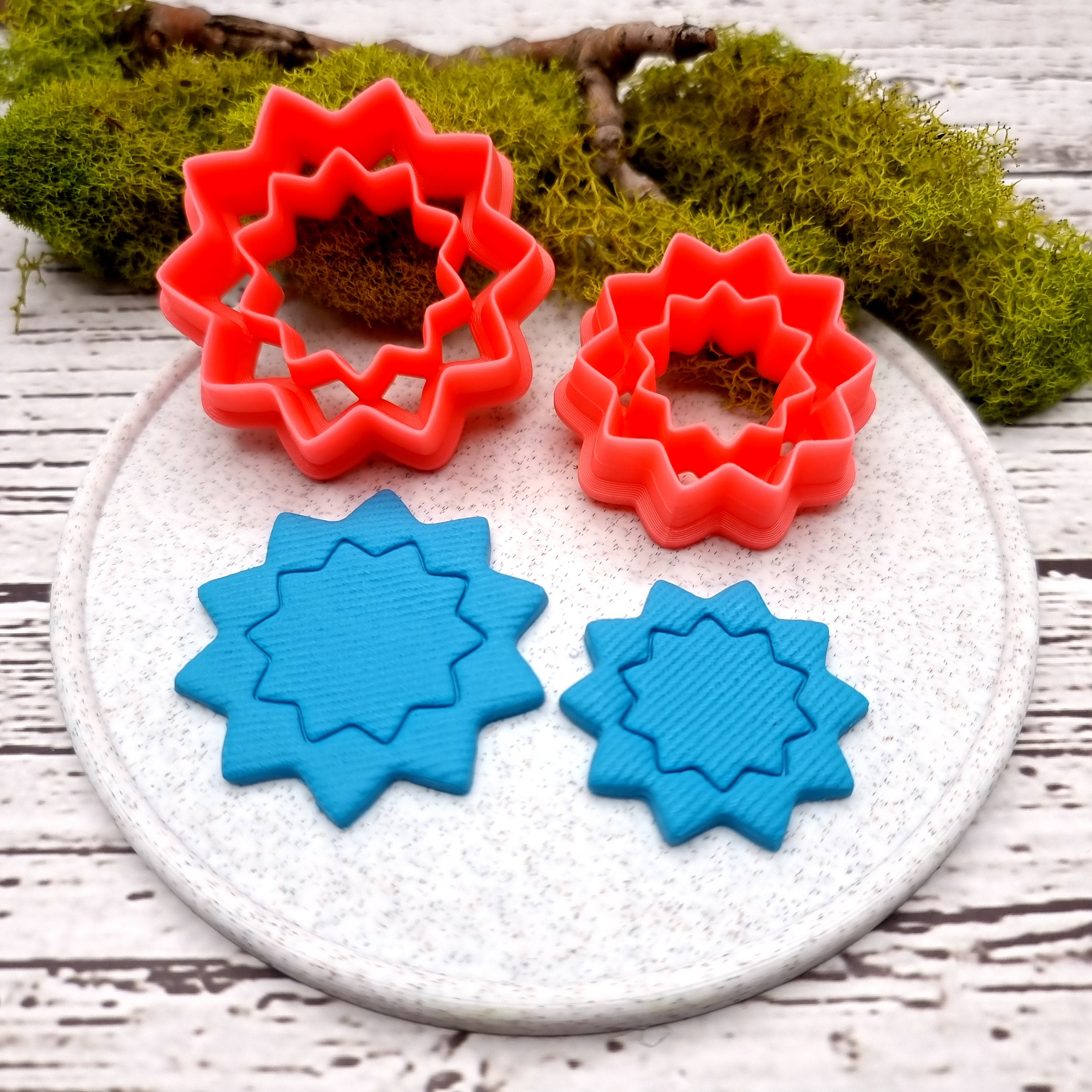 Flower Cutter #7 - Polymer Clay Cutters Plastic Cutters SweetyBijou Tools