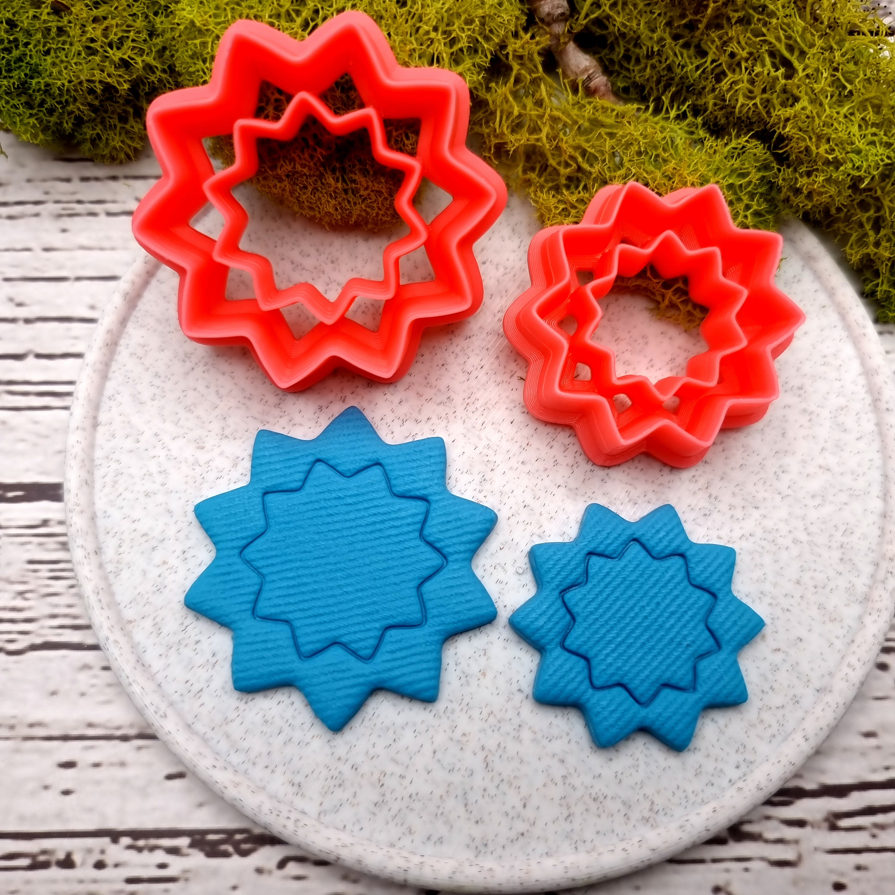 Flower shape polymer clay cutter