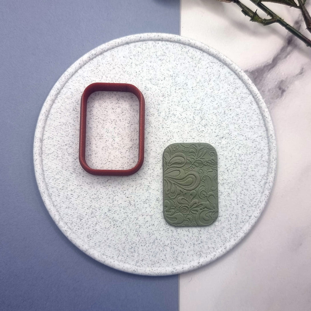 Rectangle Rounded 6:4 - Polymer Clay Cutter Plastic Cutters SweetyBijou Tools