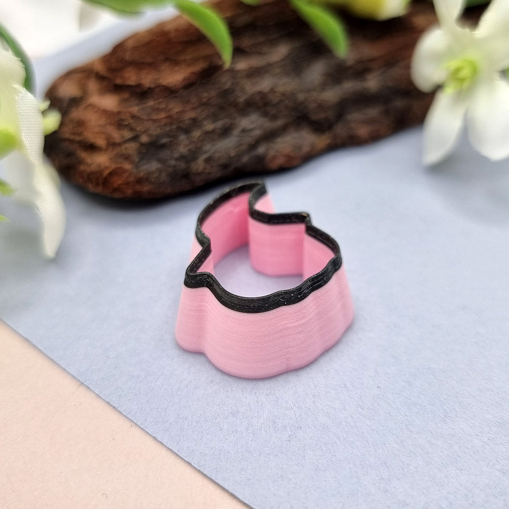 Pumpkin with hat shape Halloween polymer clay cutter