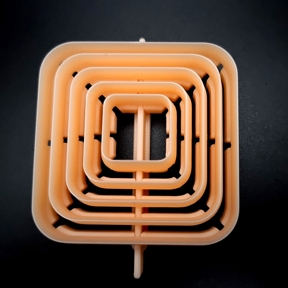 5 Rounded Square Cutters in Set - Perfectly Aligned Cutters #12