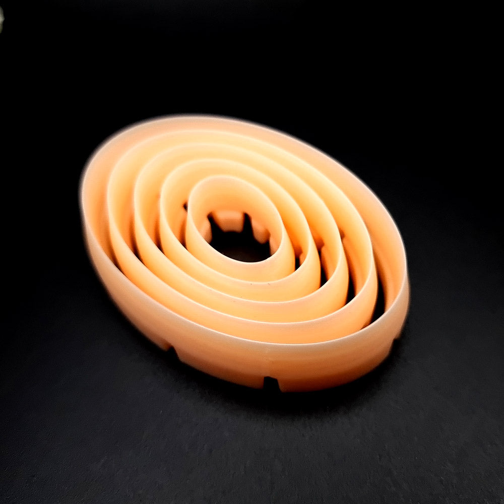 Oval polymer clay cutters in graduated nesting sizes for layered earrings - Perfectly Aligned set by SweetyBijou