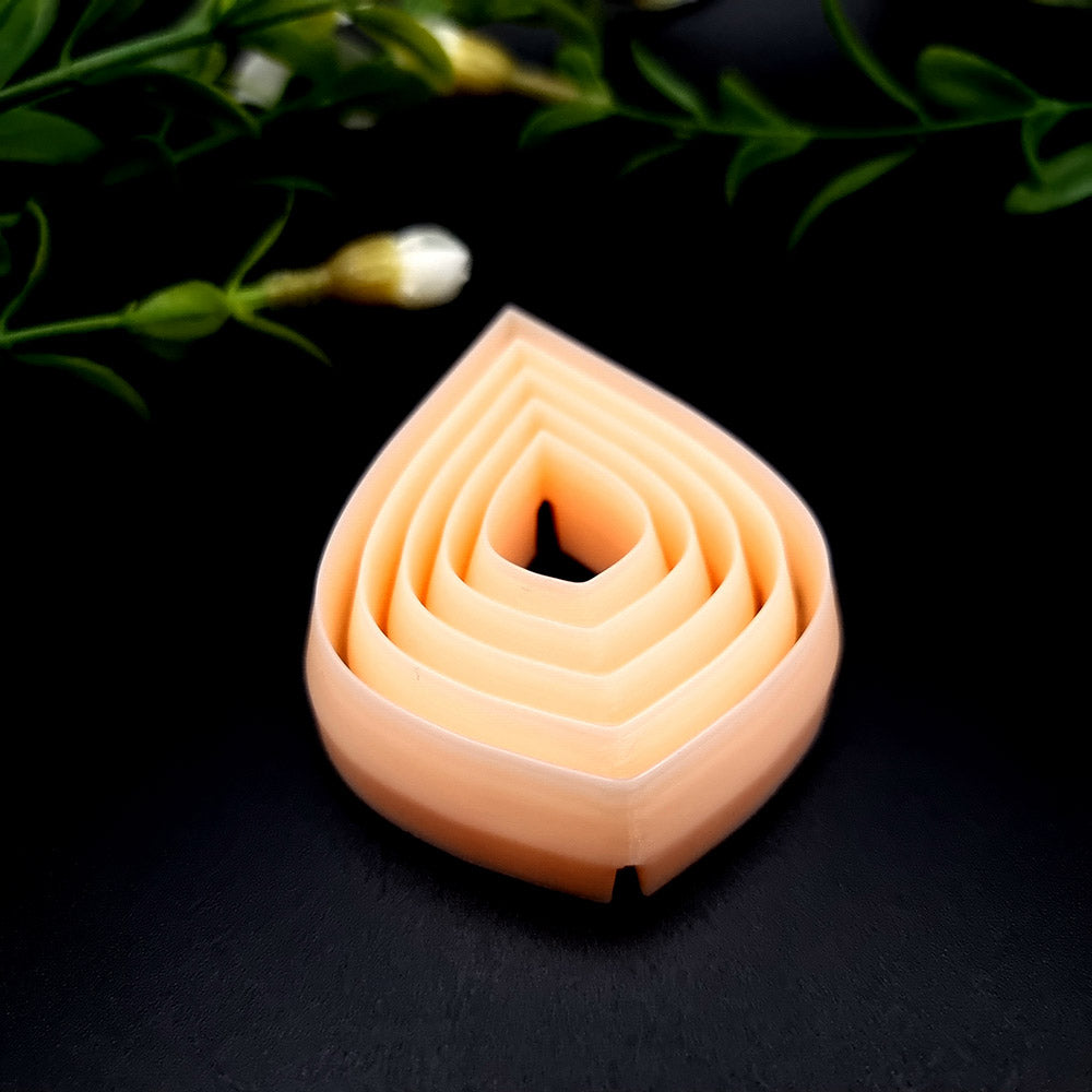 Sharp Drop polymer clay cutters in graduated nesting sizes for layered earrings - Perfectly Aligned set by SweetyBijou