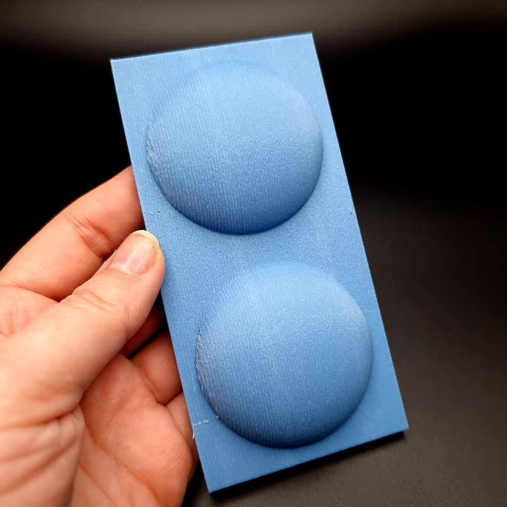 Small 2 Rounds domed baking base for polymer clay