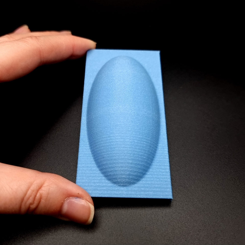 Thin Oval domed baking base for polymer clay