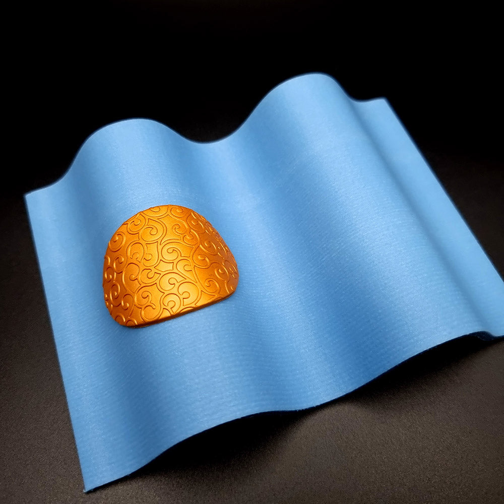 Large Smooth Waves domed baking base for polymer clay
