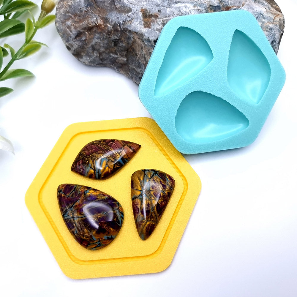 Stone Cabochon silicone mold for polymer clay